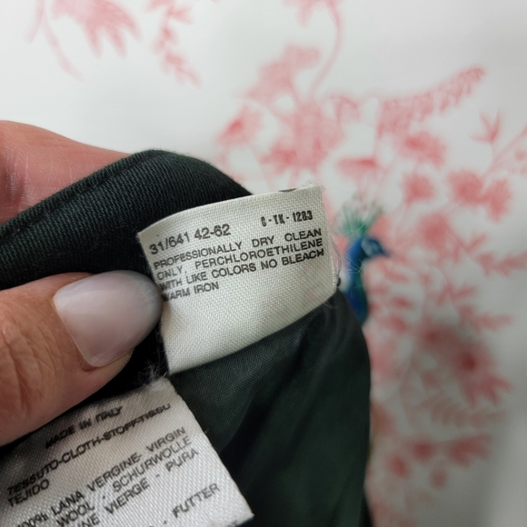 MaxMara Vintage Women's Suit Skirt Jacket Green - Picture 8 of 14